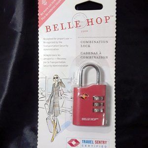 Belle Hop Red TSA 3 Dial Combo Lock